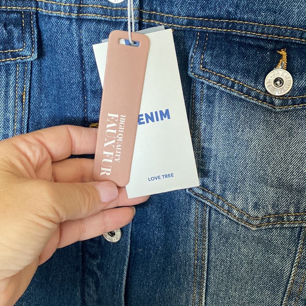 Sherpa lined denim jacket - Picture 3 of 3